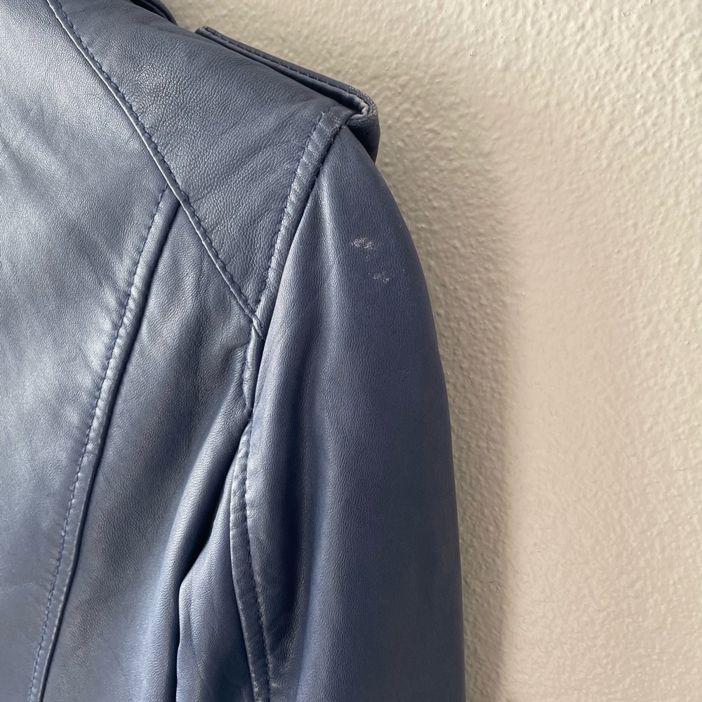 Mango leather jacket - Picture 4 of 7